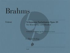 Brahms Schumann Variations E-flat major Op. 23 Piano 4 hds (edited by Andreas Groethuysen and Jakob Hauschildt)