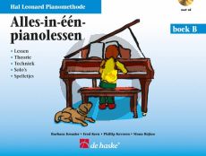 Piano Methode Alles in één Pianolessen Boek B (Lessen-Theorie-Techniek-Solo's en Spelletjes) (Bk-Cd) (Kreader-Kern-Keveren & Rejino)