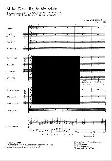 Bach Meine Freundin du bist schon (Hochzeitsdialog) SATB Soli-Tutti-Streicher-Bc Partitur (Herausgegeben von und Generalbassaussetzer Hans Bergmann) (Ubersetzer Jutta Wicker)