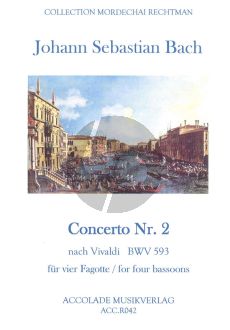 Bach Concerto No.2 a-moll BWV 593 nach Vivaldi 4 Fagotte