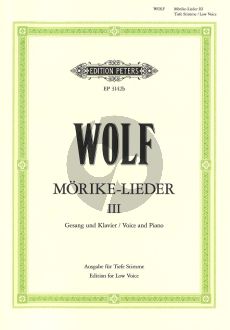 Wolf Morike Lieder vol.3 (Tief)