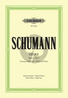 Schumann Lieder vol.1 Hoch (Original-Ausgabe) (Nach den Handschriften und Erstdrucken) (Max Friedlaender)