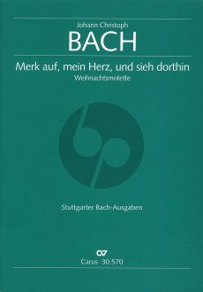 Merk auf, mein Herz, und sieh dorthin SATB/SATB Partitur (Weihnachtsmotette) (Ed. Peter Wollny)