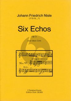 Nisle Six Echos Op.3 2 Horns (2 Scores)