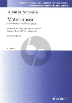 Schronen Vater unser (Schrobenhausener Vater unser) SATB