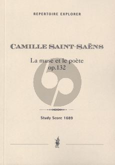 Saint-Saens La Muse et le Poète 0p. 132 for violin, cello and orchestra Score