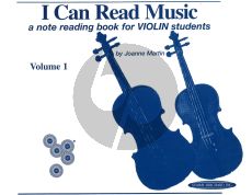 Martin I Can Read Music Volume 1 Violine (a note reading book for Violin students)