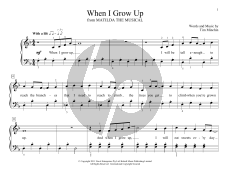 When I Grow Up (from Matilda the Musical) (arr. Christopher Hussey)