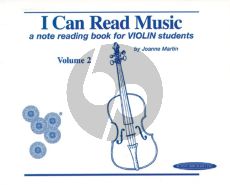 Martin I Can Read Music Vol.2 A Note Reading Book for Violin Students