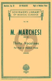 Marchesi 30 Vocalises op.32 High/Medium voice