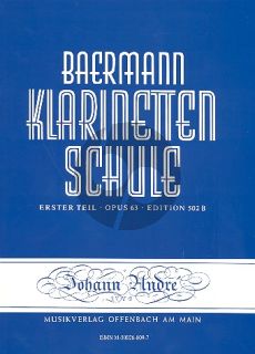 Baermann Klarinettenschule Band 2 Teil 1 Op.63 (Anfang der praktischen Schule)