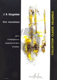 Singelee Duo Concertant Op.55 pour 2 Saxophones [SA] et Piano (Intermediate)