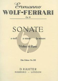 Wolf-Ferrari Sonata a-minor Op. 10 Violin and Piano