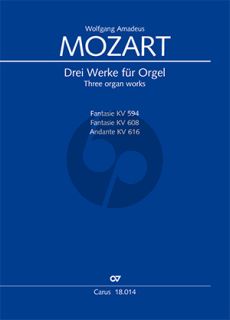 Mozart 3 Werke für Orgel - Original für Flötenuhr (Thierry Hirsch)