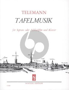 Telemann Tafelmusik fur Sopran- oder Altblockflote und Klavier (Herausgeber Fritz Koschinsky)