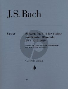 Bach 6 Sonaten Vol.2 BWV 1017 - 1019 Violine - Basso Continuo (Hans Eppstein (Herausgeber), Hans-Martin Theopold (Fingersatz), Karl Röhrig (Fingersatz Violine)) (Henle-Urtext)