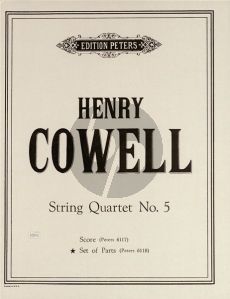 Cowell String Quartet No. 5 Set of Parts
