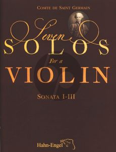 Saint-Germain 7 Solos for a Violin - Sonata No. 1 - 3 for Violin and Bc