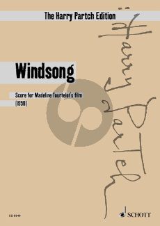 Partch Windsong for Madeline Tourtelot’s film Score