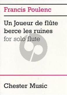 Poulenc Un Joueur de flute berce les ruines Flute solo