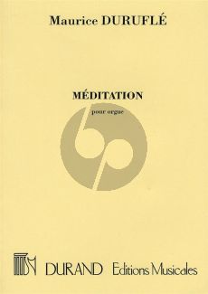 Durufle Meditation Op. Posth. (1964) Orgue