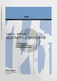 Gimeno Quintetto para metal 2 Trp.[C]-Horn[F]- Trombone-Tuba (Score/Parts) (1967)