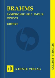 Brahms Symphony No.2 D-major Op.73 for Orchestra Study Score (Edited by Robert Pascall and Michael Struck) (Henle-Urtext)