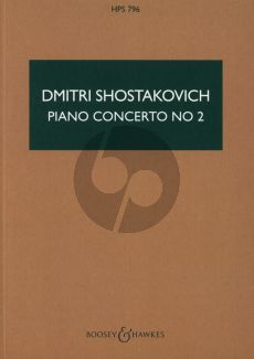 Shostakovich Concerto No. 2 Op. 102 Piano-Orchestra Study Score