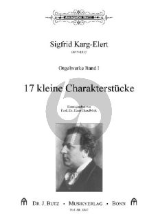 Karg-Elert 17 Kleine Charakterstucke Orgel (Hans Haselbock)