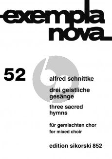 Schnittke 3 Geistliche (1984) Gesange fur Gemischtes Chor