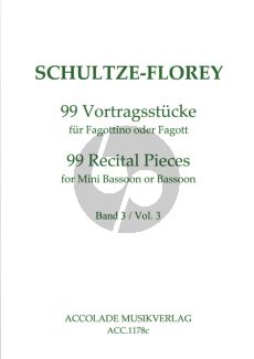 Schultze-Florey 99 Vortragstucke Vol.3 No.36 - 99 Fagottino / Fagott