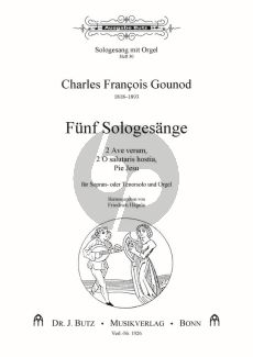 Gounod 5 Sologesange Soprano [Tenor] un Orgel (Friedrich Hagele)