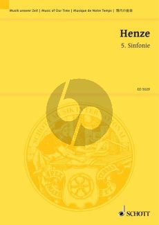 Henze Symphonie No. 5 Orchester Studienpartitur