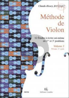 Methode de Violon Vol.3 12 Etudes