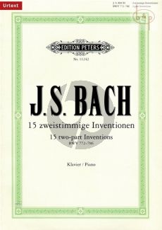 15 2 St. Inventionen BWV 772 - 786 Klavier