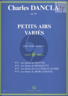 Petits Airs Varies Op.89 Violin-Piano