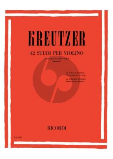 Kreutzer 42 Studies Viola (Bennici)