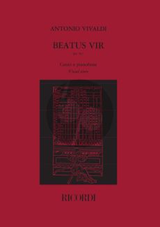 Vivaldi Beatus Vir RV 597 Vocalscore