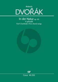 Dvorak In der Natur 5 Chorlieder Opus 63 SATB (Herausgegeben von Klaus Doge) (German-Czech)