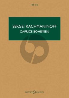 Rachmaninoff Caprice Bohemien Op.12 for Orchestra Studyscore