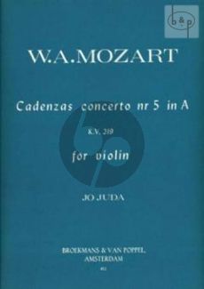 Cadenzas to Mozart's Violinconcerto KV 219 A-major