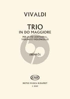 Vivaldi Trio C-major Lute[Guit]/Vi/Vc Score and Parts (RV 82)