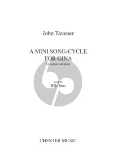 Tavener A Mini Song-Cycle for Gina Soprano-Piano