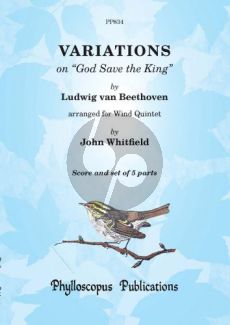 Beethoven Variations on God Save the King Flute-Oboe-Clar.-Oboe-Bassoon