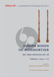 Boismortier 6 Trio Sonatas Op.28 Vol.1 (No.1- 3) 2 Oboes-Bc