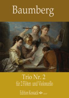 Baumberg Trio Op.1 No.2 2 Flöten-Violoncello[Fagott) (Part./Stimmen)