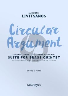 Livitsanos Circular Argument Suite for Brass Quintet (Score/Parts)