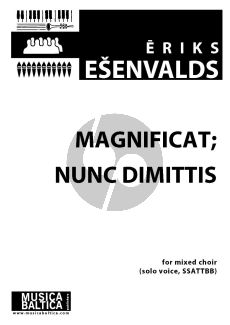 Esenvalds Magnificat and Nunc Dimittis Solo Voice-SSAATTBB