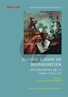 Boismortier 6 Concertos Op. 21 Vol.2  No. 4 - 6 Flute-Violin [Flute] and Bc