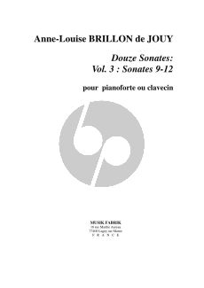 Brillon de Jouy 12 Sonatas Vol.3 (No. 9-12) Piano or Harpsichord (Revision de Paul Welhage) (Revision de Paul Welhage)